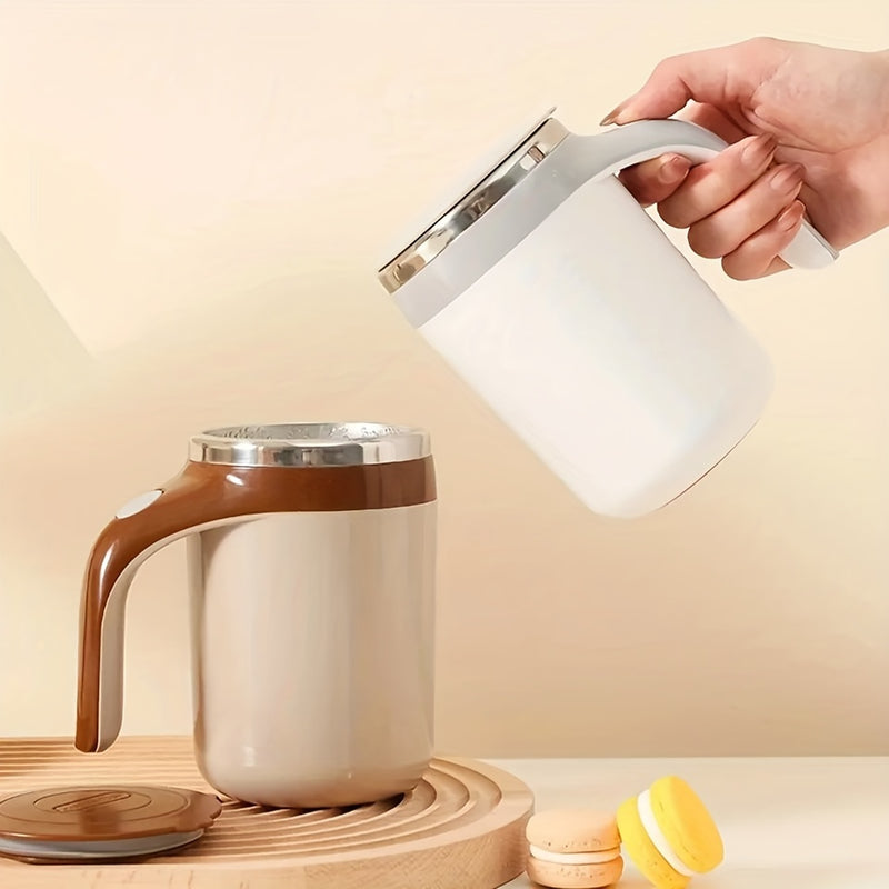 Copa Mezcladora Automática de Acero Inoxidable: Revoluciona tu Café con Estilo